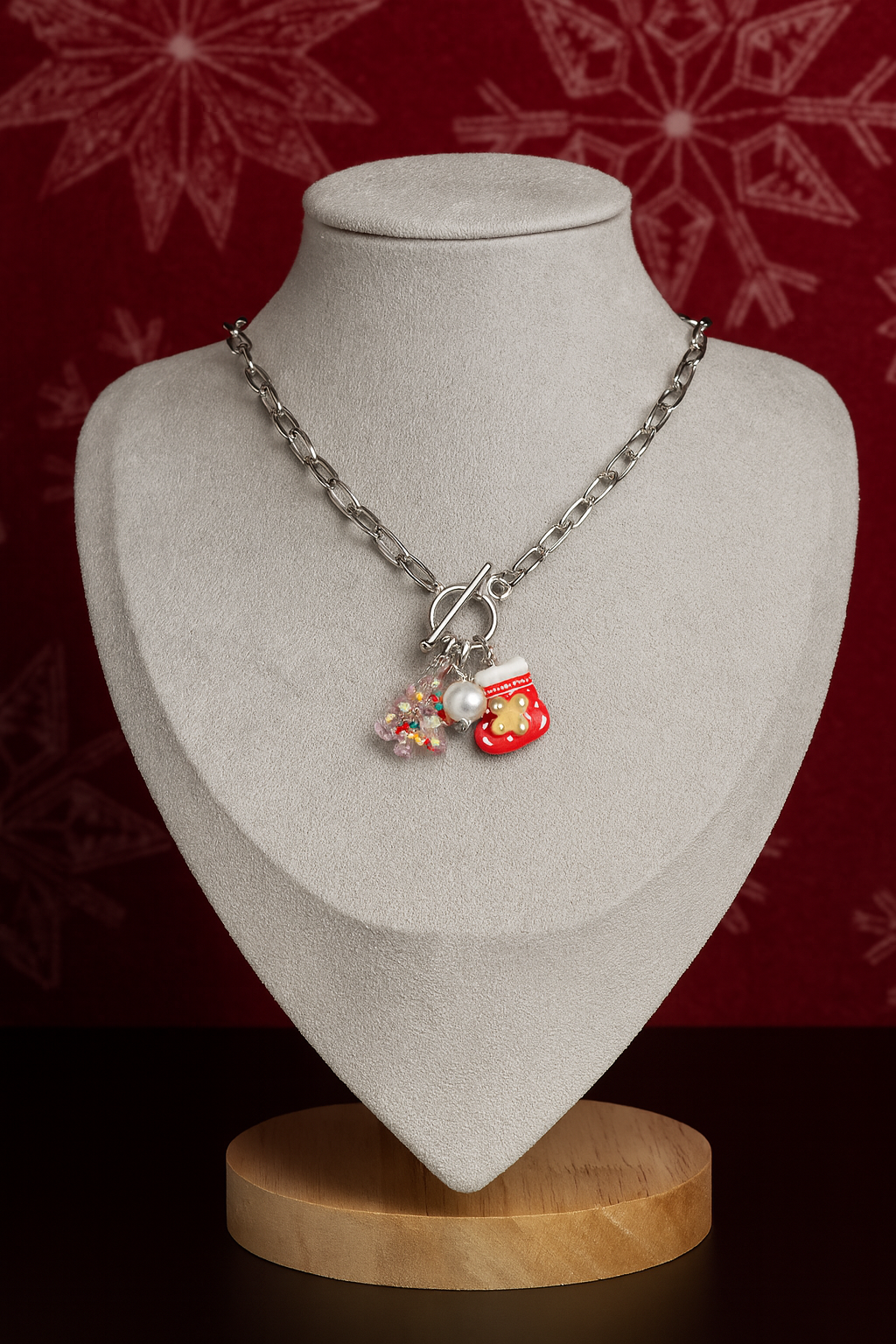 Christmas Toggle Charm Necklace